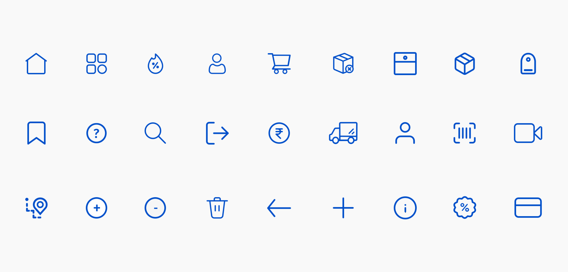 Illustrations and Icons for Metro Cash and Carry - B2B Ecommerce Application