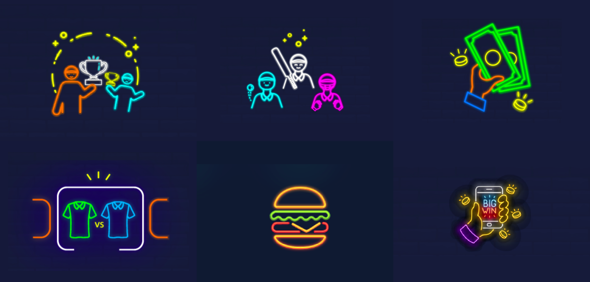 LeagueX - Fantasy Gaming Application Illustrations and Icons