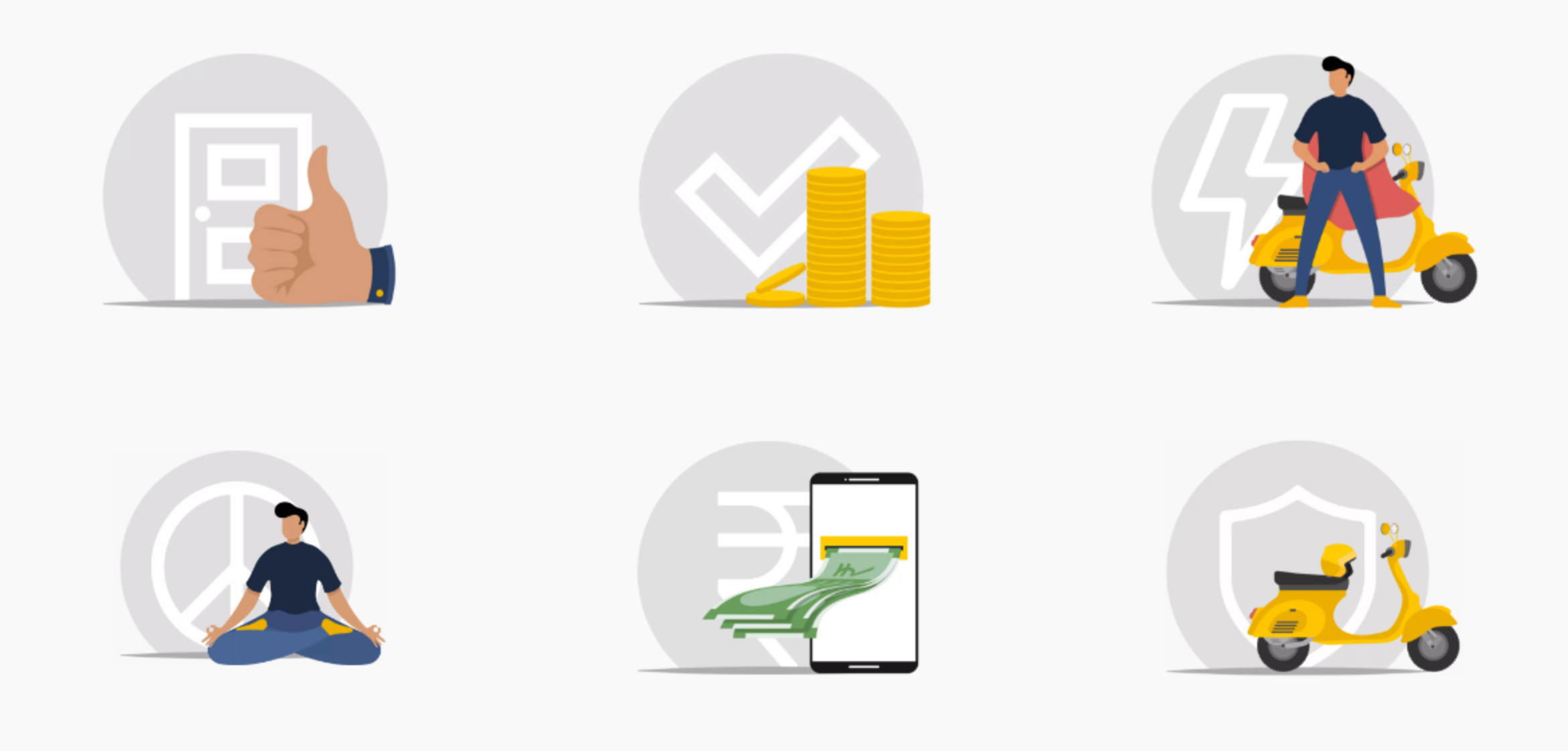 Rapido Mobility Application Website Illustration