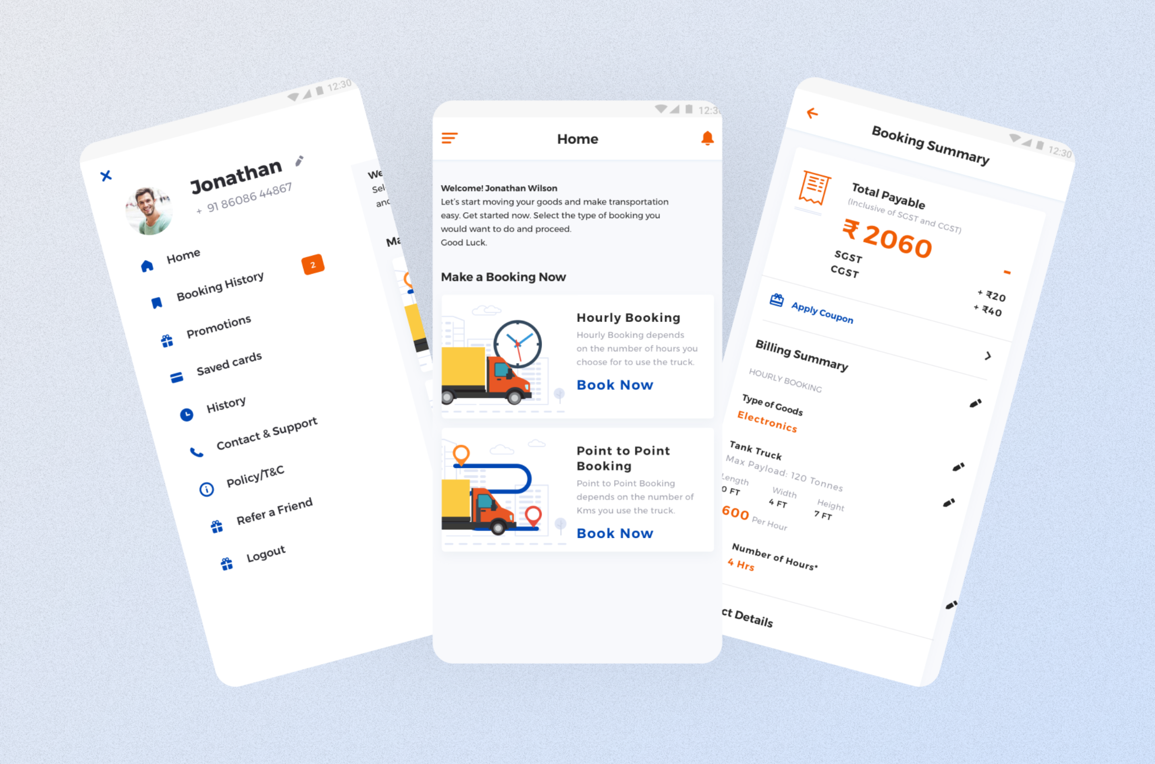 SmartSHift Mobile APplication Designs